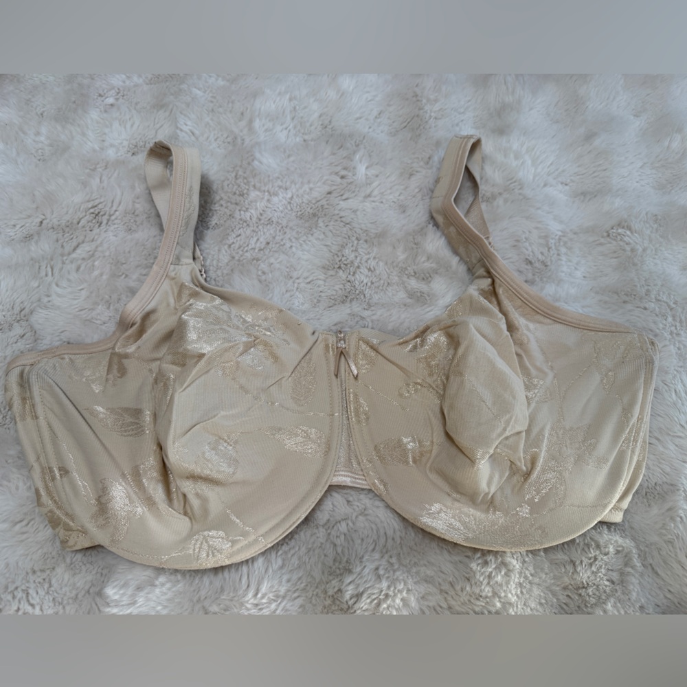 Wacoal Makeover Seamless Slimline Minimizer Bra 44DDD Naturally Nude